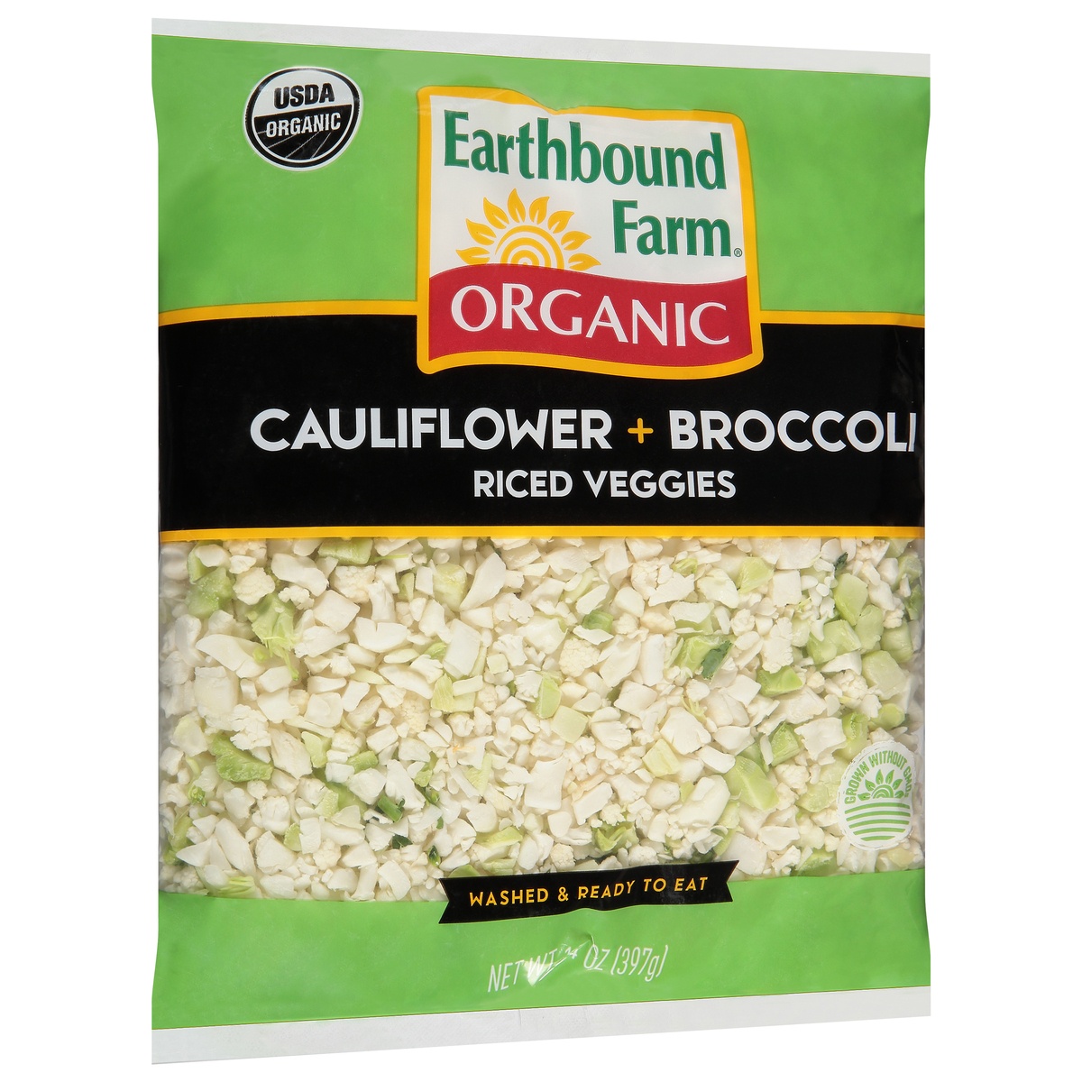 slide 2 of 11, Earthbound Farms Organic Cauliflower Broccoli Riced Veggies, 14 oz