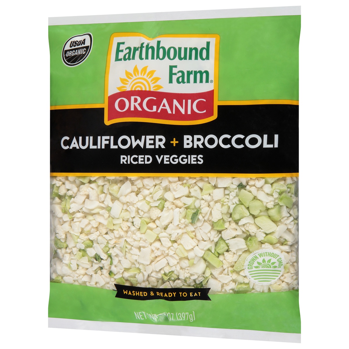 slide 3 of 11, Earthbound Farms Organic Cauliflower Broccoli Riced Veggies, 14 oz
