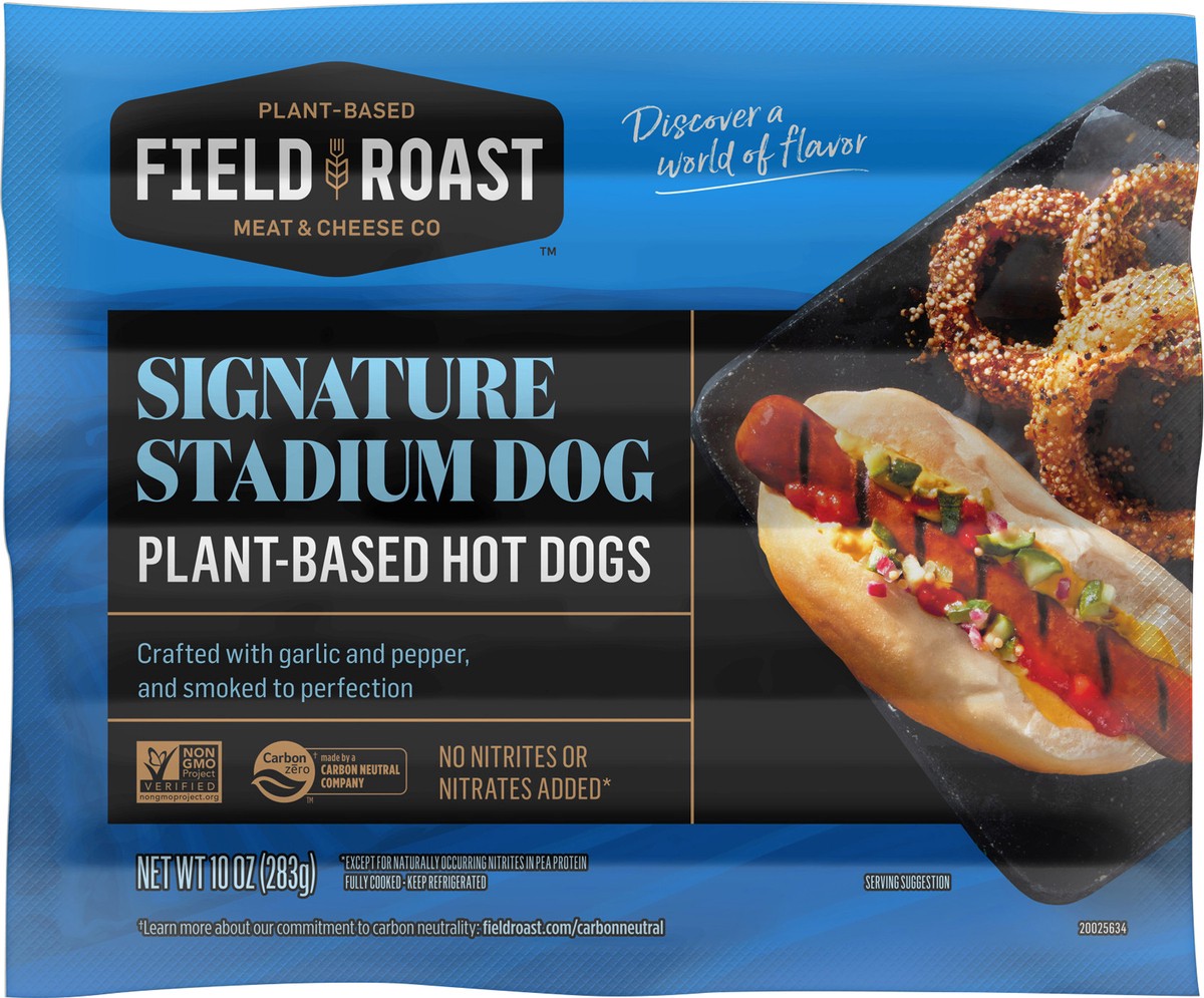 slide 4 of 5, Field Roast Signature Stadium Dog Plant Based Hot Dogs, 10 oz