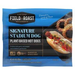 Field Roast Hot Dogs, Plant Based, Signature Stadium Dog