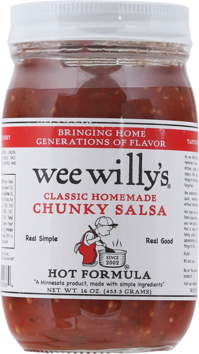 slide 3 of 12, Wee Willy's Hot Chunky Salsa,