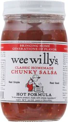 Wee Willy's Hot Chunky Salsa