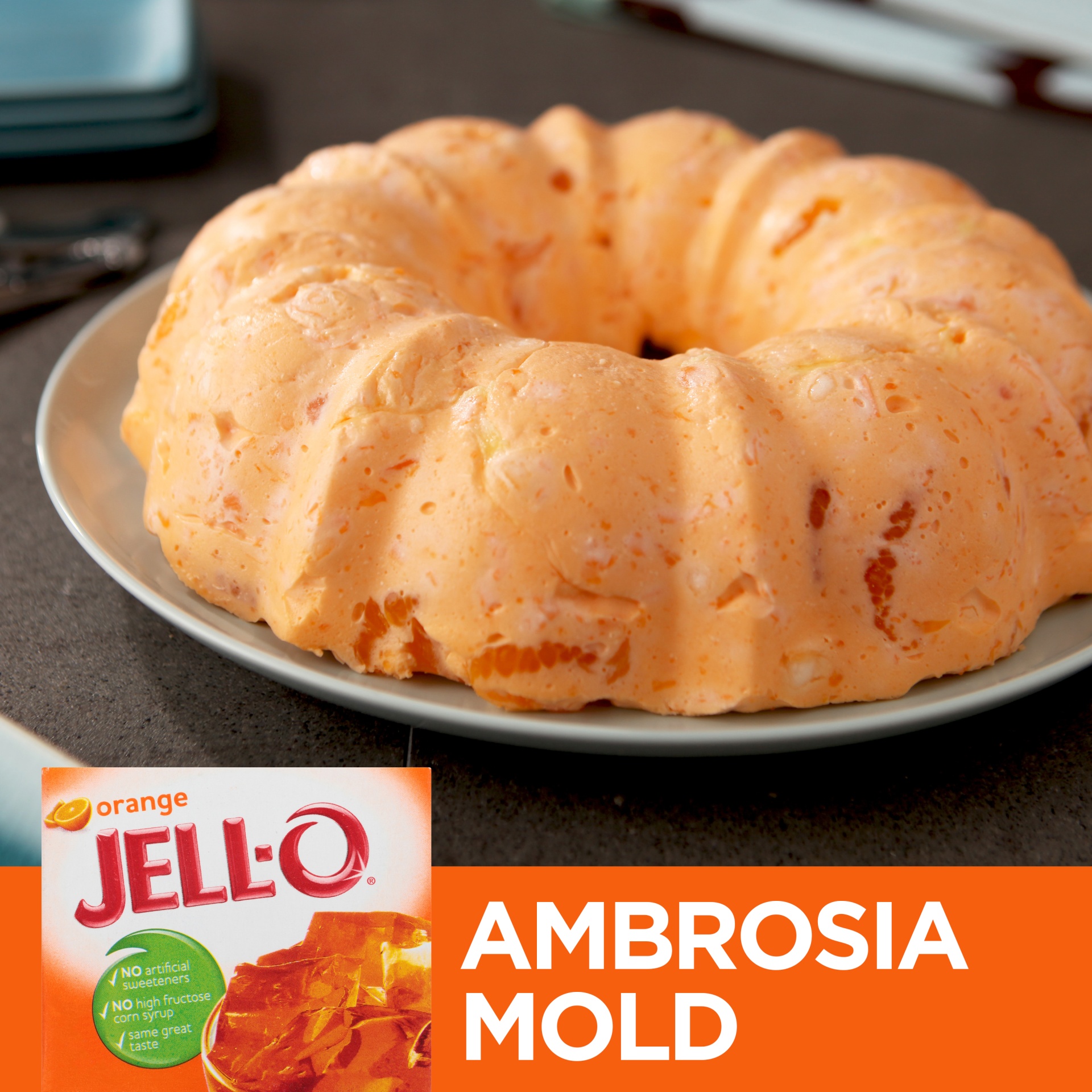 slide 6 of 11, Jell-O Orange Gelatin Dessert Mix, 3 oz