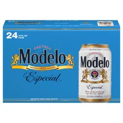 Modelo Especial Mexican Lager Beer, 24 pk 12 fl oz Cans, 4.4% ABV