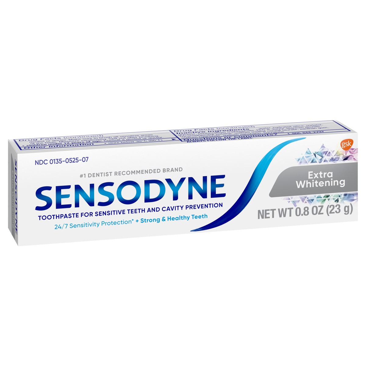 slide 6 of 9, Sensodyne Extra Whitening Sensitive Teeth Whitening Toothpaste - 0.8 Ounces, 0.8 oz