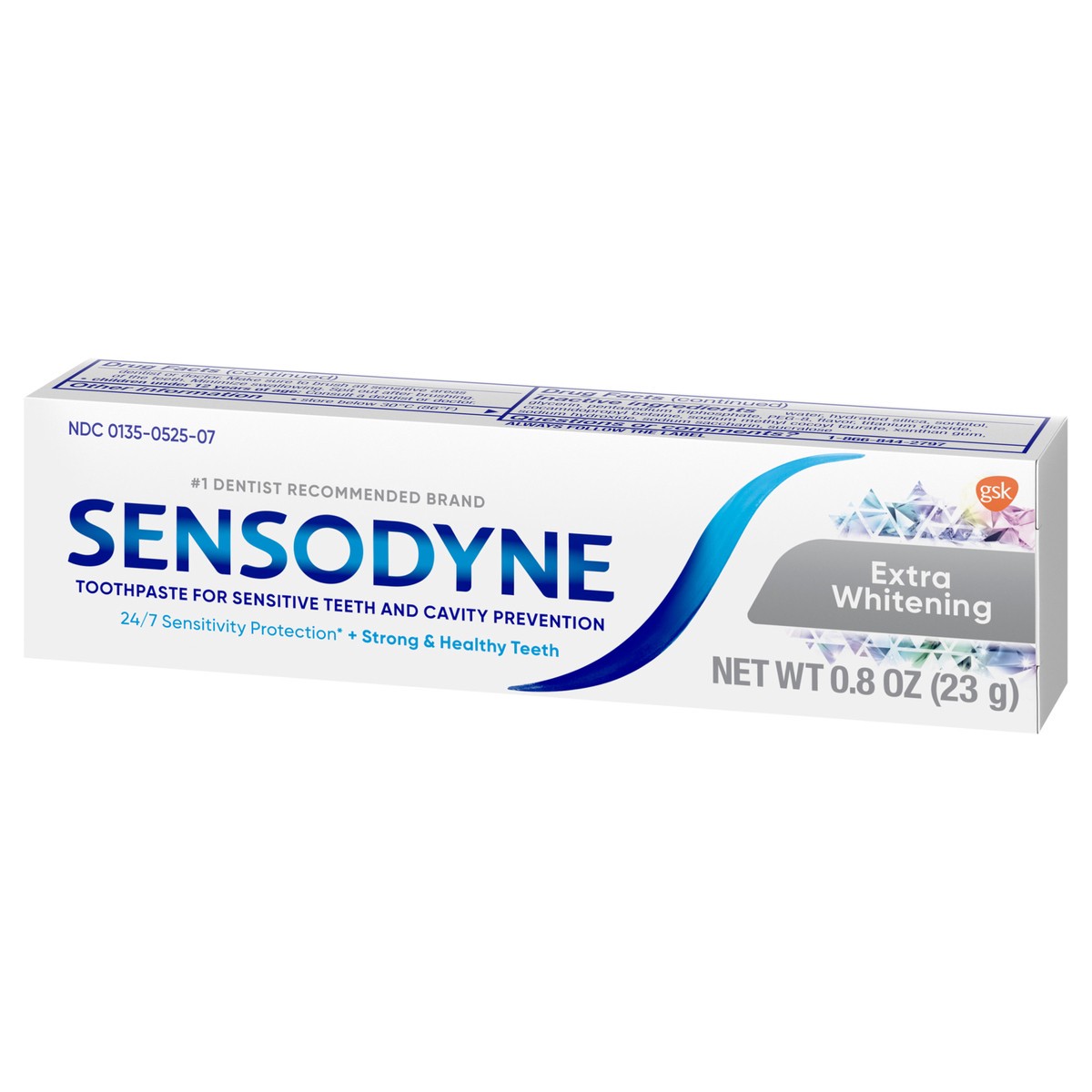 slide 2 of 9, Sensodyne Extra Whitening Sensitive Teeth Whitening Toothpaste - 0.8 Ounces, 0.8 oz