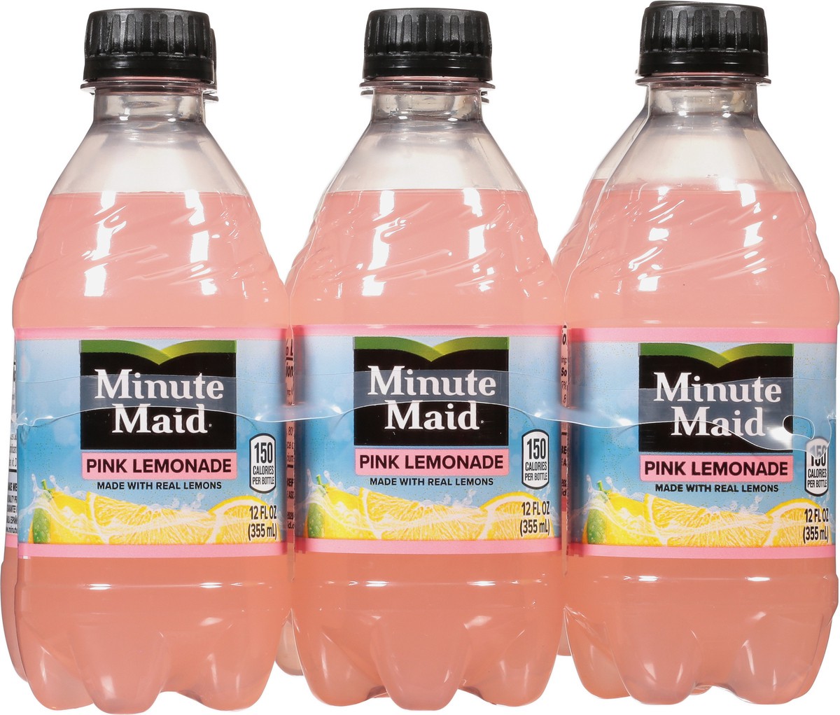 slide 3 of 9, Minute Maid Pink Lemonade Bottles, 12 fl oz, 6 Pack, 6 ct