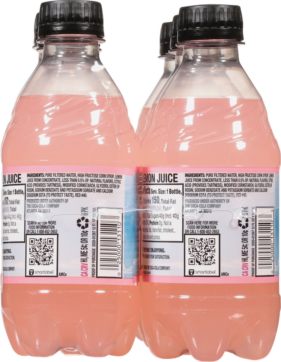 slide 6 of 9, Minute Maid Pink Lemonade Bottles, 12 fl oz, 6 Pack, 6 ct