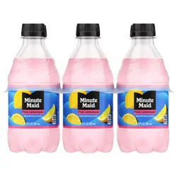 Minute Maid Pink Lemonade Bottles, 12 fl oz, 6 Pack