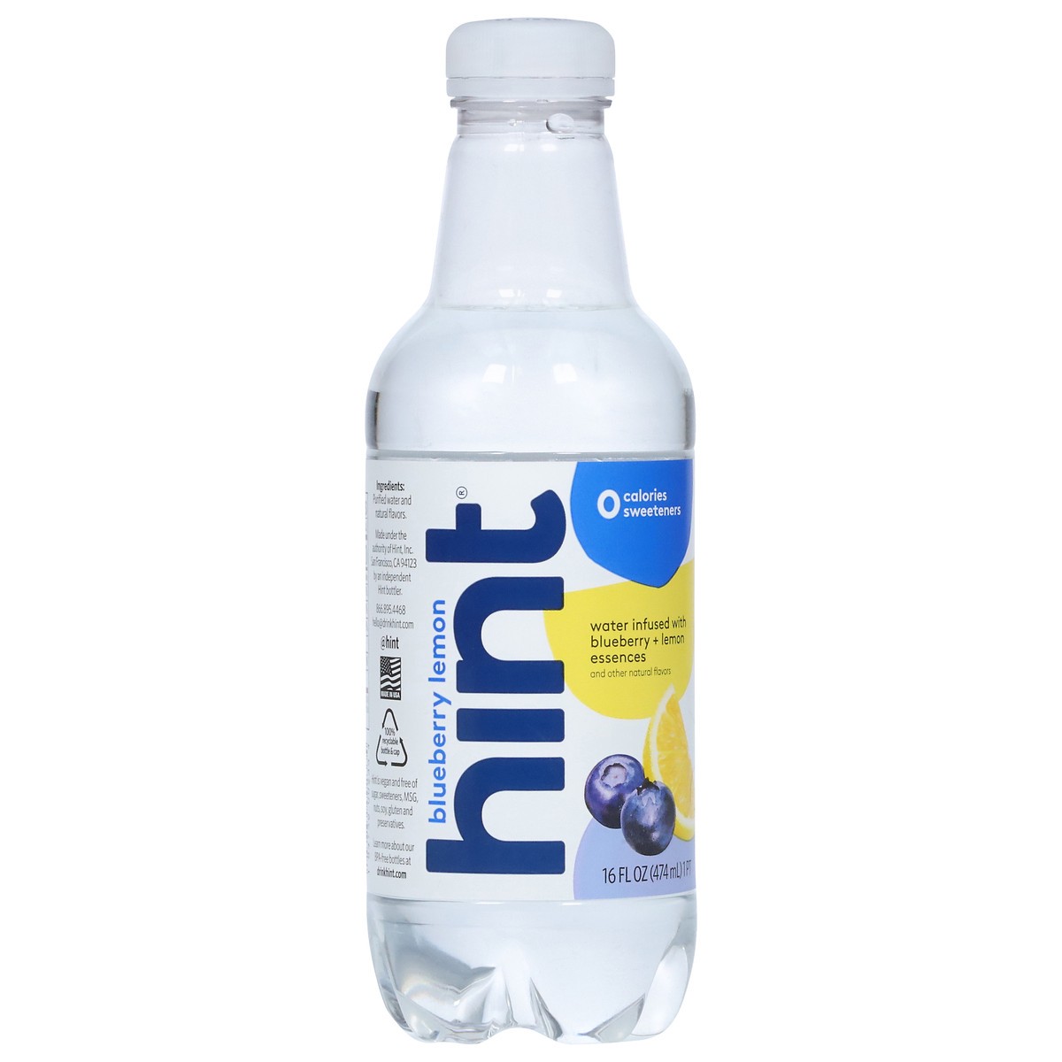 slide 6 of 9, Hint Blueberry Lemon Water 16 fl oz, 16 fl oz