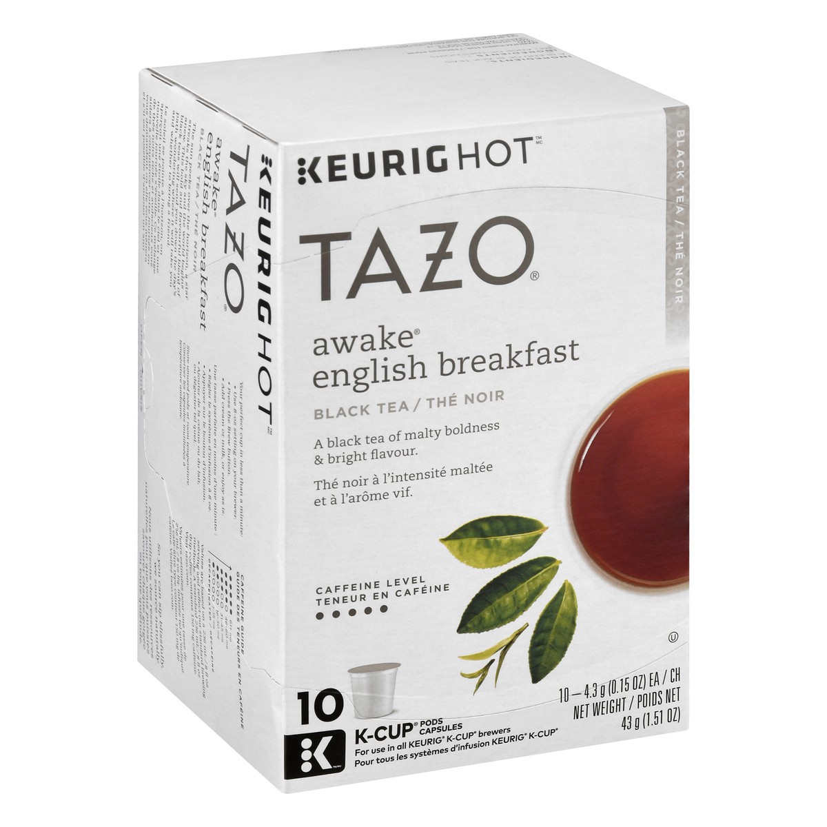 slide 12 of 12, Tazo Awake English Breakfast K-Cup Pods Capsules Black Tea 10 ea, 10 ct