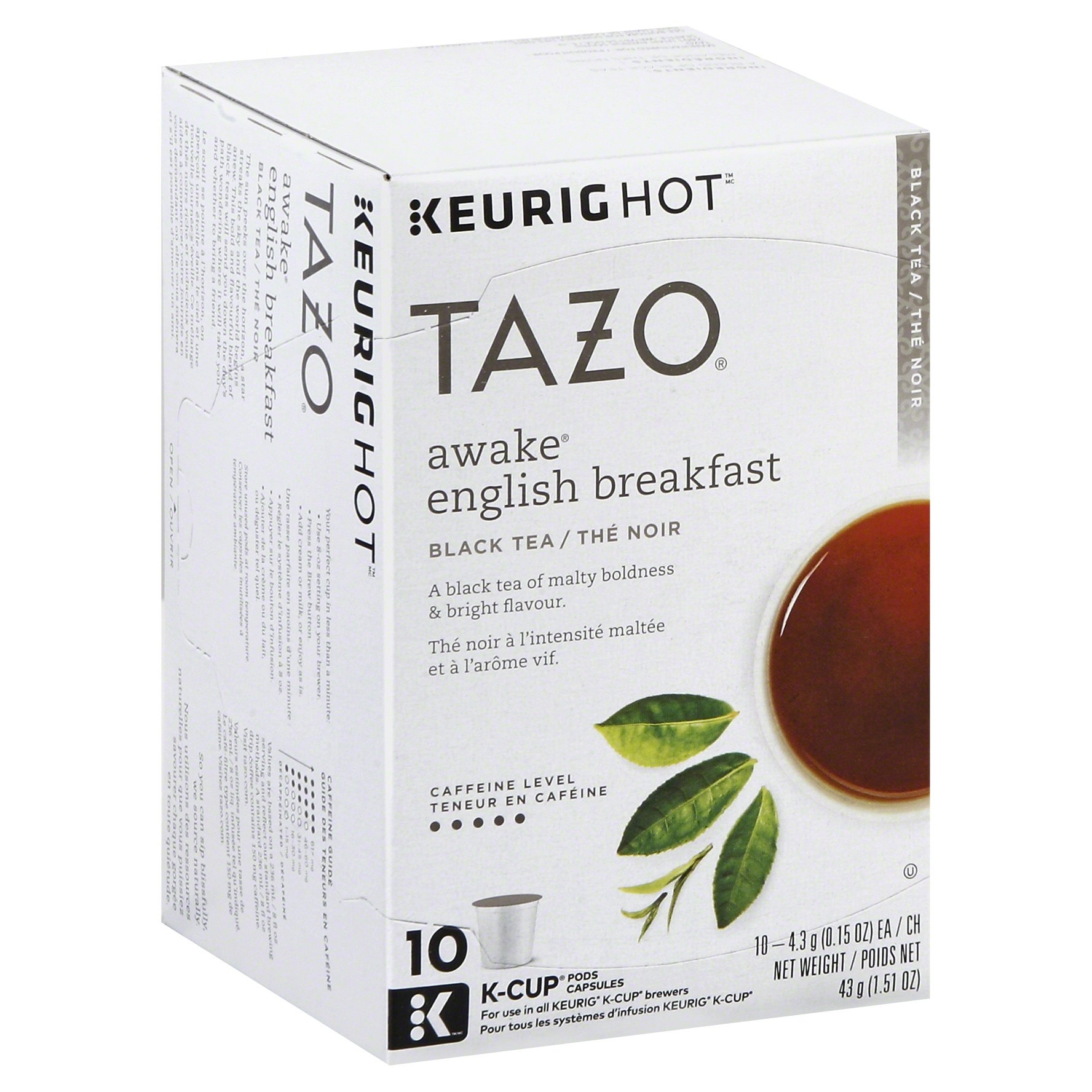 slide 1 of 3, Tazo Awake English Breakfast Tea K-Cups, 10 ct