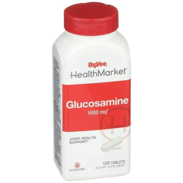 slide 1 of 1, Hy-Vee Healthmarket All Natural Glucosamine 1000mg Tablets, 120 ct
