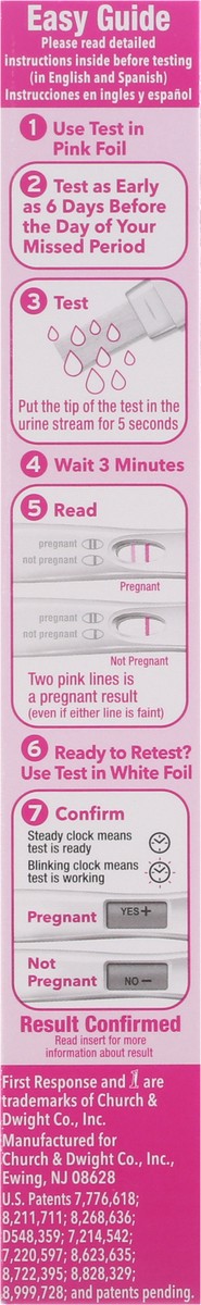 slide 9 of 13, First Response Test & Confirm Pregnancy Test, 1 Line Test and 1 Digital Test Pack, 2 ct