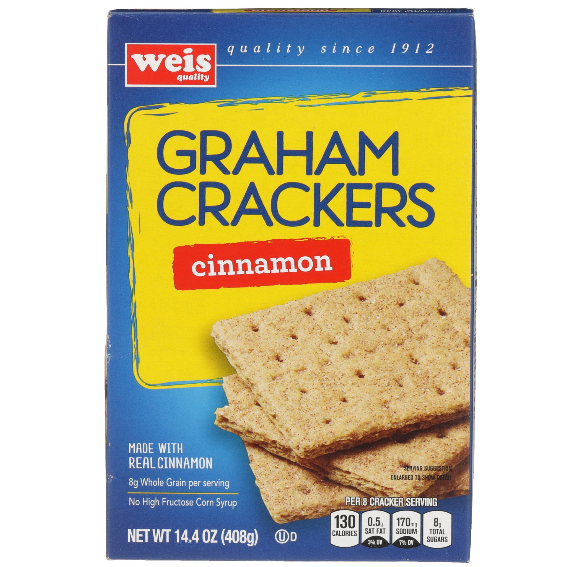 slide 4 of 6, Weis Quality Cinnamon Graham Cracker, 14.4 oz