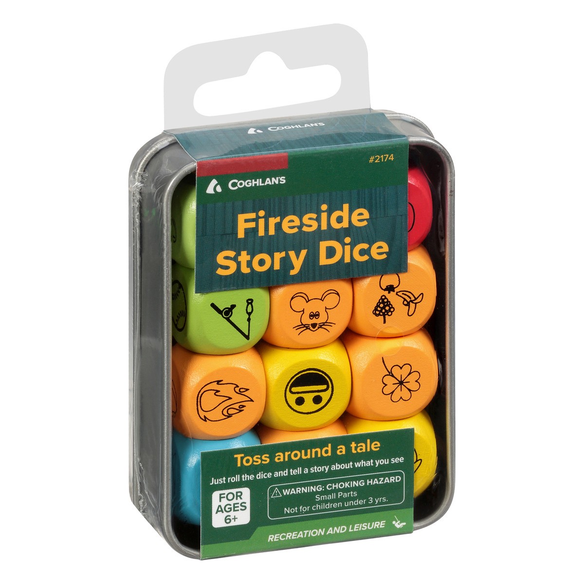 slide 7 of 9, Coghlan's Fireside Story Dice 12 ea, 12 ct
