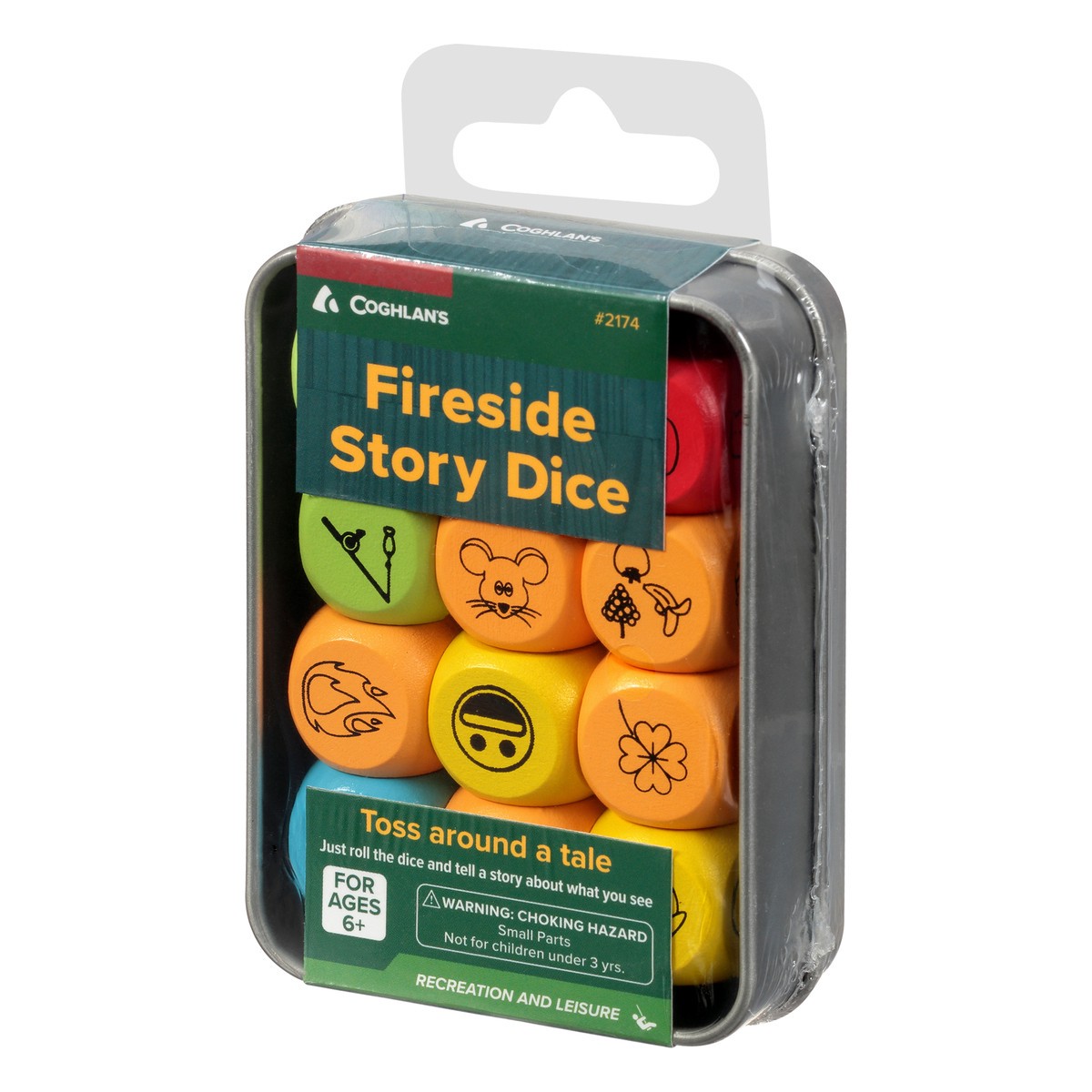 slide 4 of 9, Coghlan's Fireside Story Dice 12 ea, 12 ct
