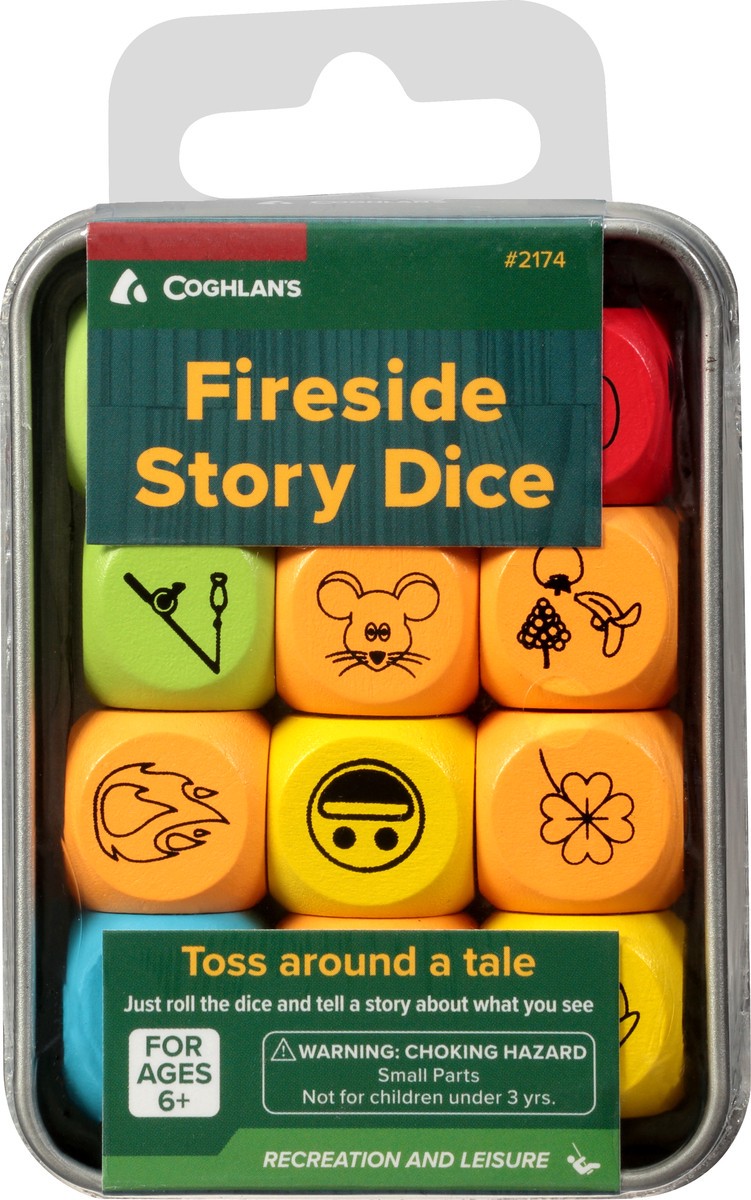 slide 9 of 9, Coghlan's Fireside Story Dice 12 ea, 12 ct