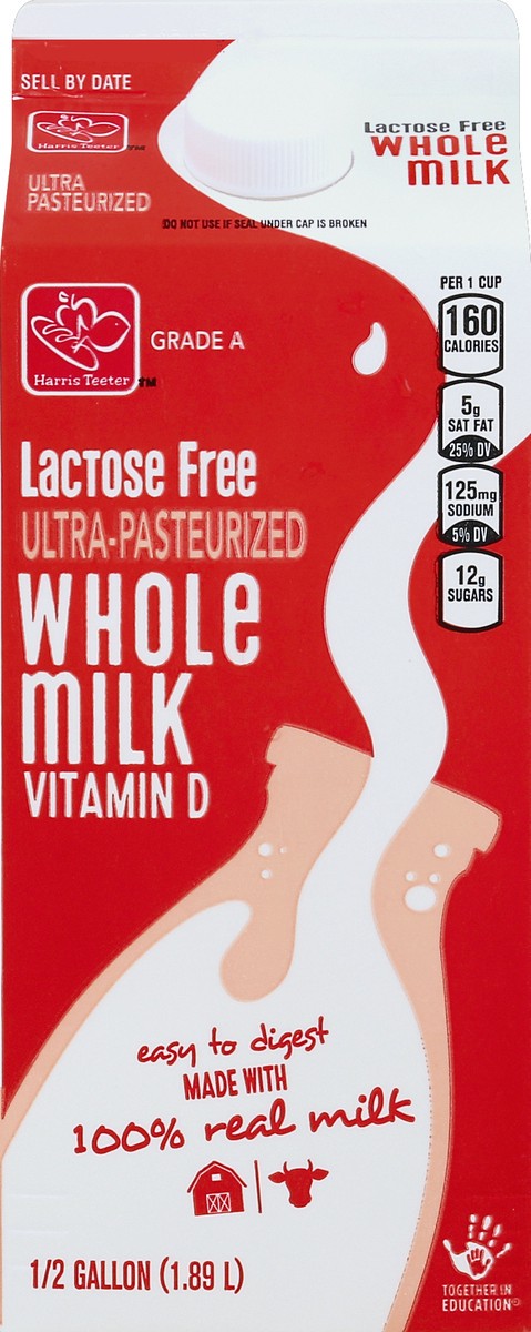 slide 1 of 5, Harris Teeter Lactose Free Whole Milk, 1 ct