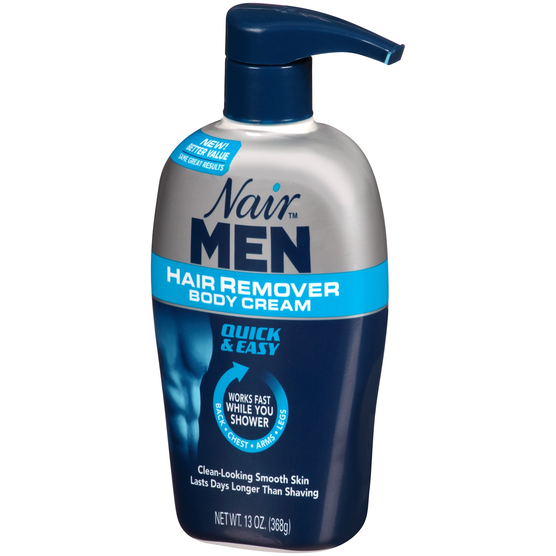 slide 4 of 4, Nair Men Hair Remover Body Cream 13 oz, 13 oz