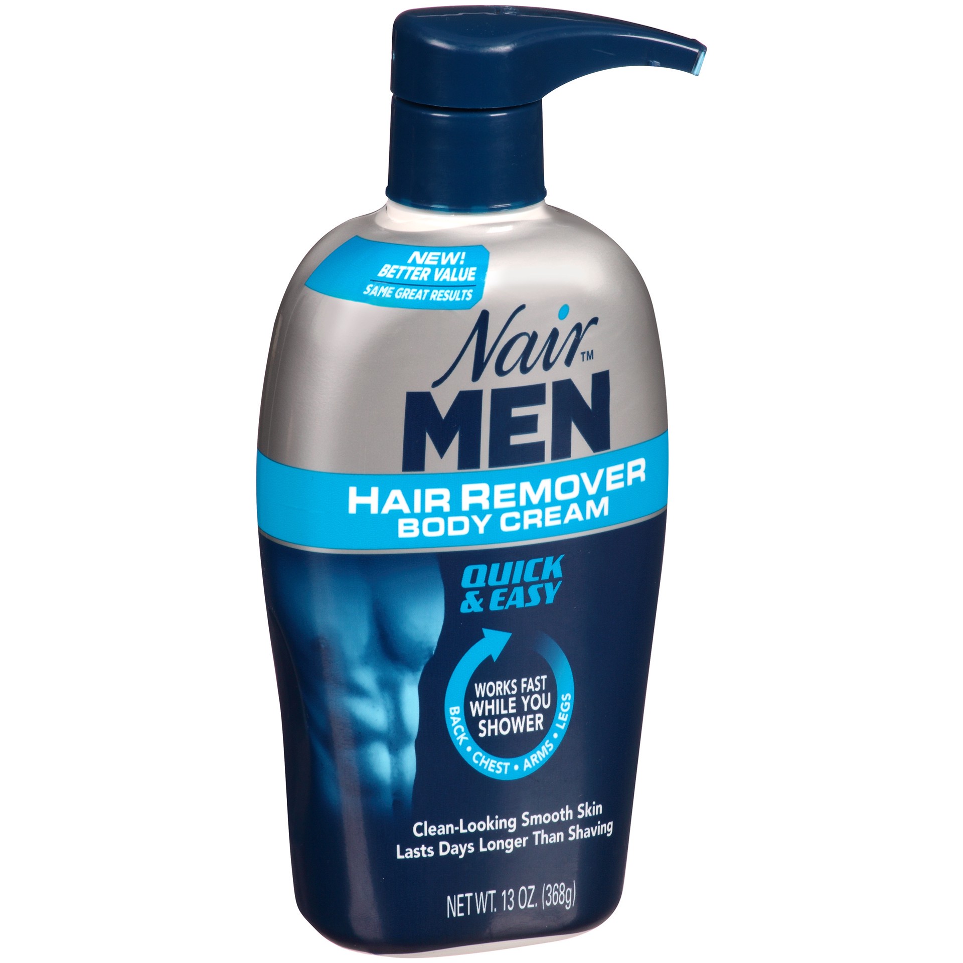 slide 2 of 4, Nair Men Hair Remover Body Cream 13 oz, 13 oz