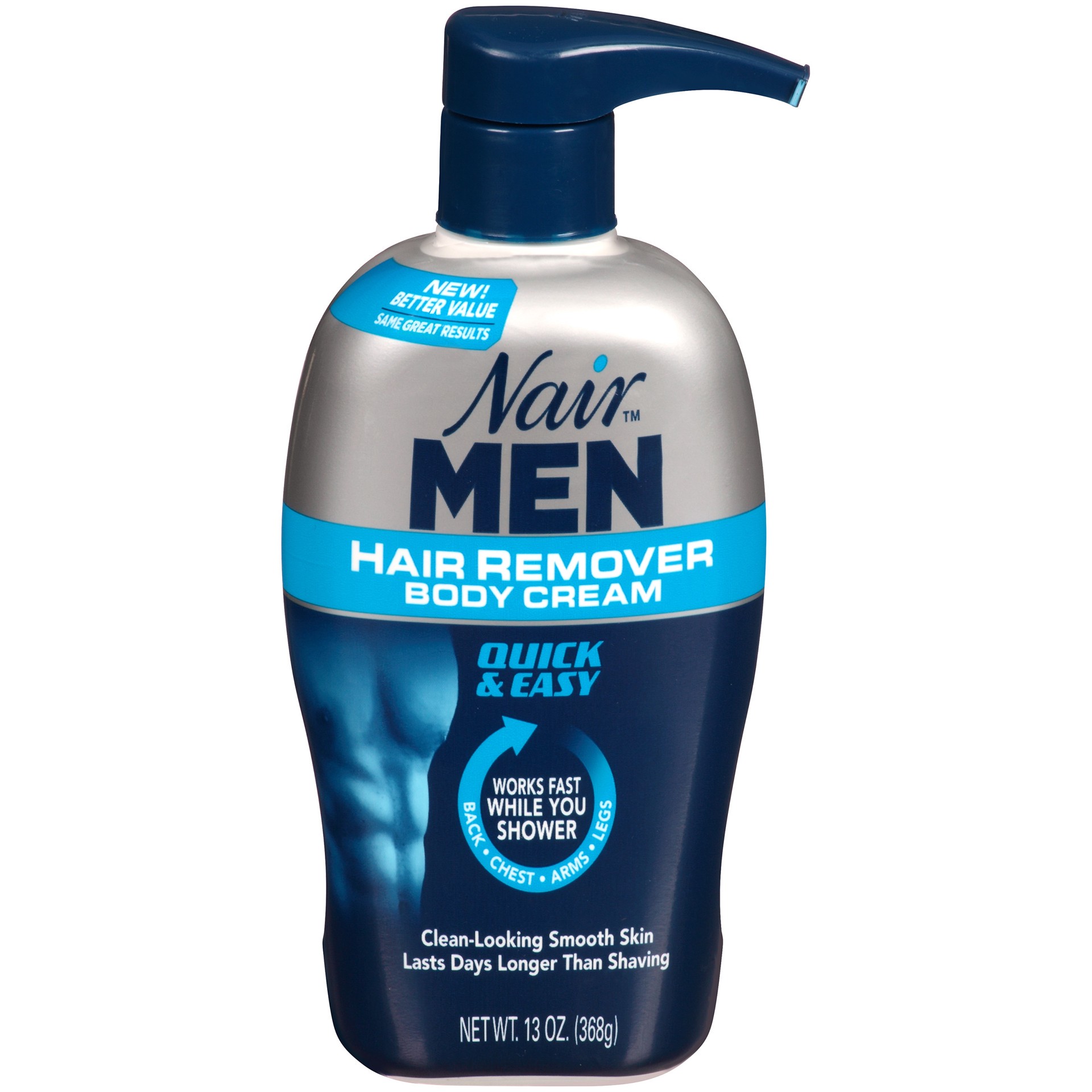slide 1 of 4, Nair Men Hair Remover Body Cream, 13 oz