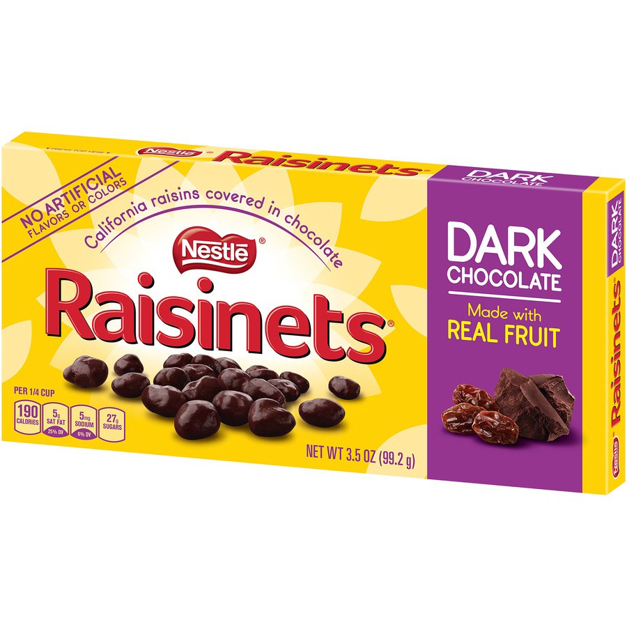 slide 4 of 9, Raisinets Dark Chocolate Candy, 3.5 oz