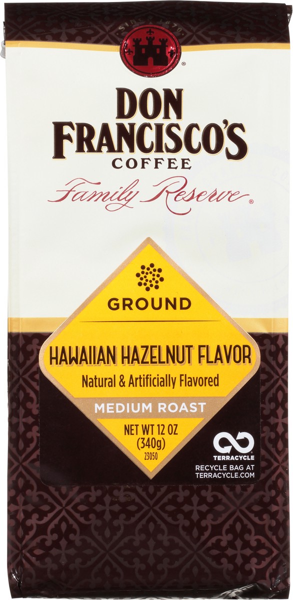 slide 4 of 13, Don Francisco's Hawaiian Hazelnut Flavored Ground Coffee (12 oz Bag), 12 oz