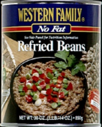 slide 1 of 1, Western Family Fat Free Refried Beans, 28 oz