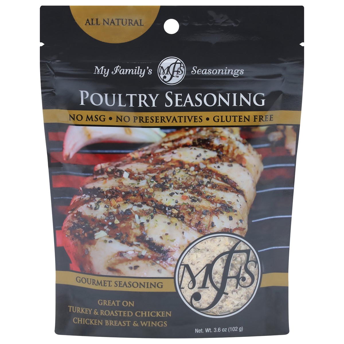 slide 1 of 9, My Family's Seasonings Poultry Poultry Seasoning 3.6 oz, 3.6 oz