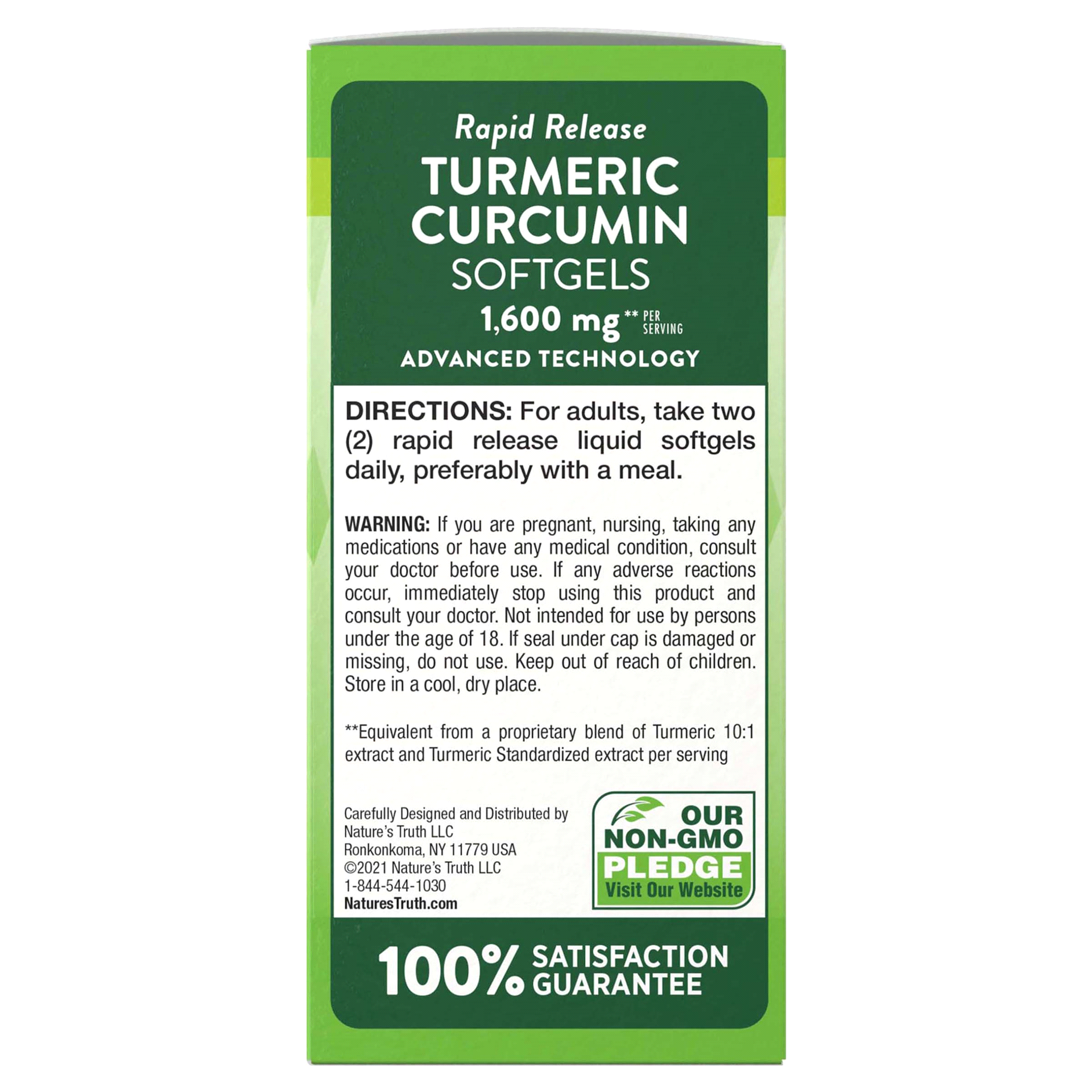 slide 6 of 17, Nature's Truth Turmeric Curcumin 1,600 mg, 60 ct