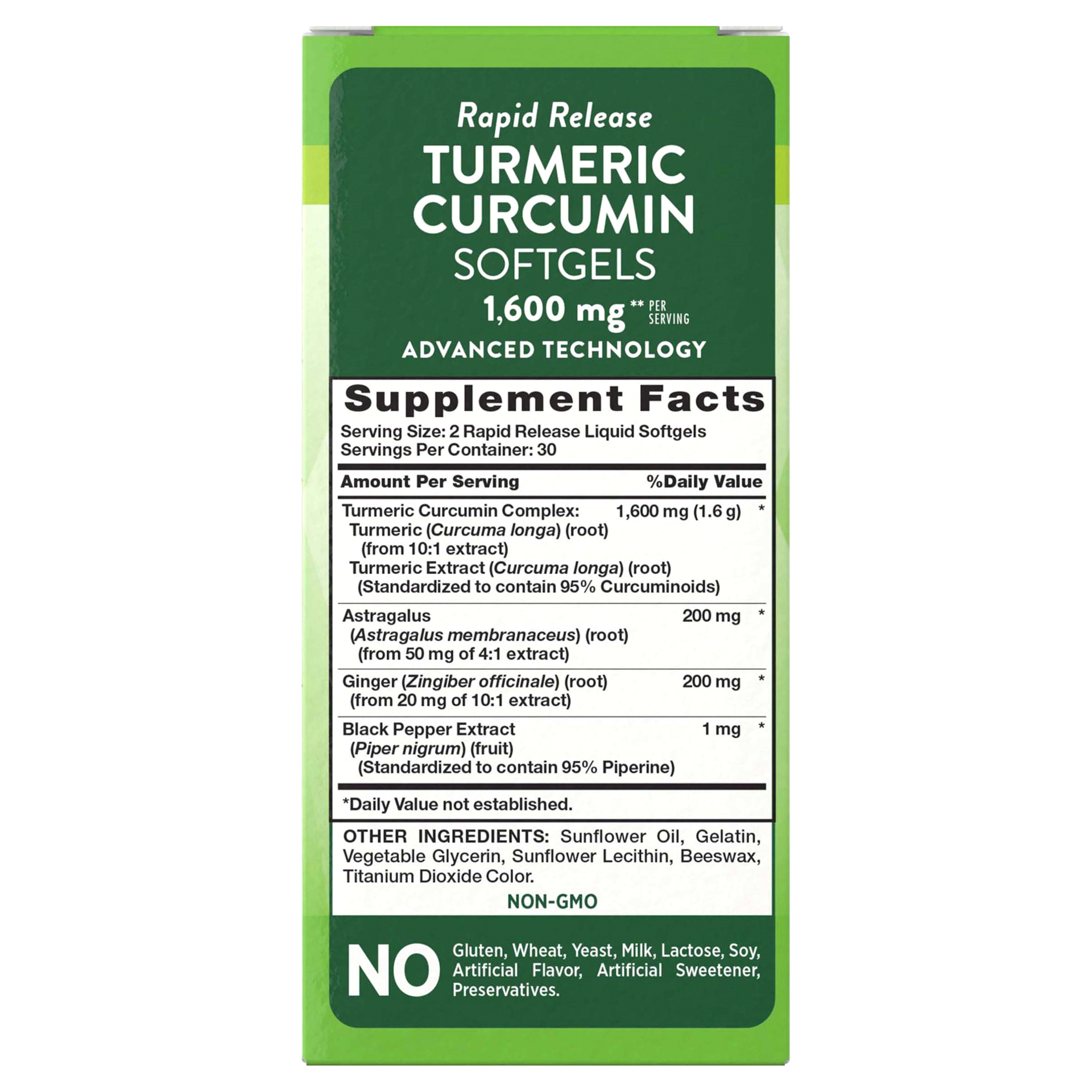 slide 15 of 17, Nature's Truth Turmeric Curcumin 1,600 mg, 60 ct