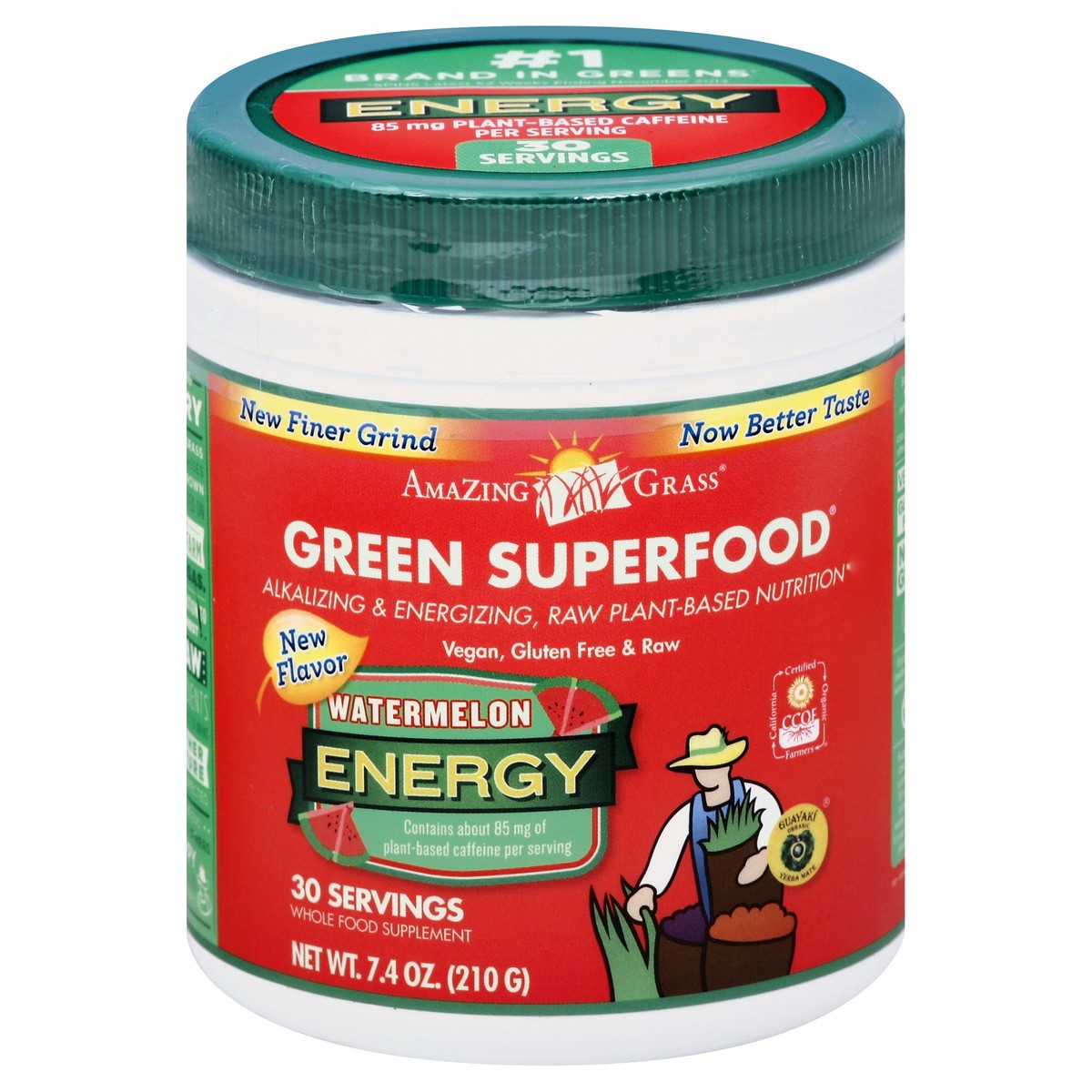 slide 2 of 3, Amazing Grass Green SuperFood 7.4 oz, 7.4 oz