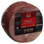 slide 1 of 1, Harris Teeter Half Ham - Semi-Boneless - Smoked, per lb