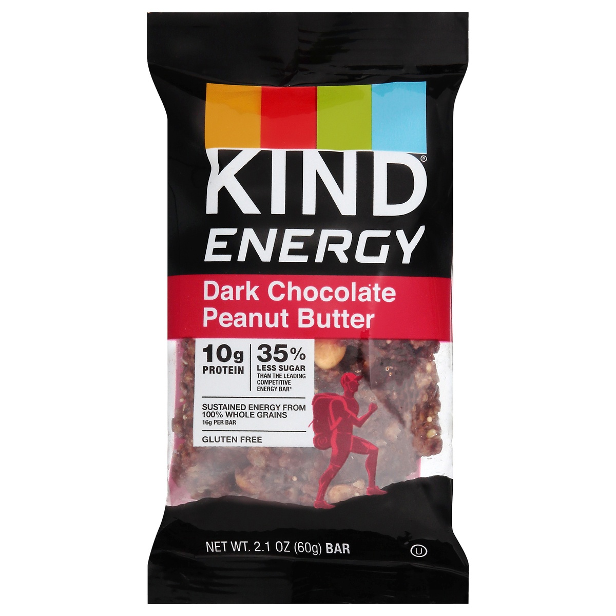 slide 1 of 1, KIND Dark Chocolate Peanut Butter Energy Bar 2.1 oz, 2.1 oz
