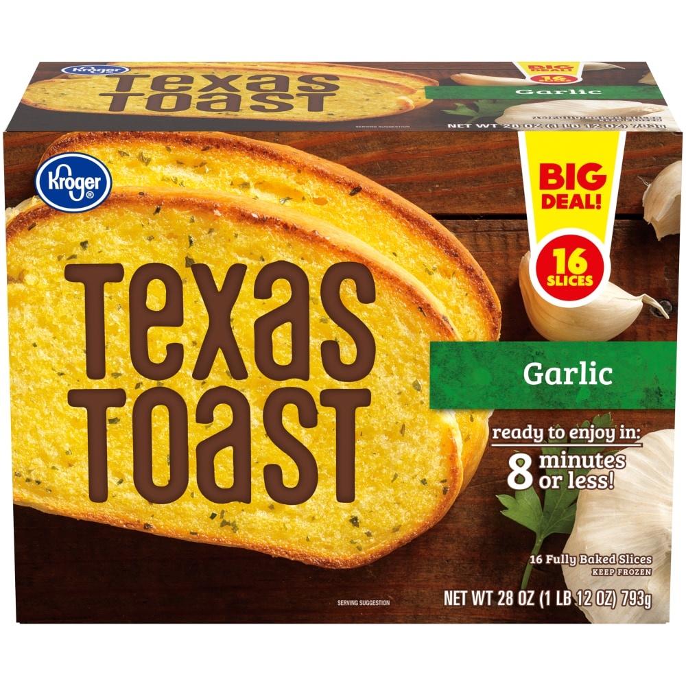 slide 1 of 1, Kroger Garlic Texas Toast 16 Slices, 28 oz