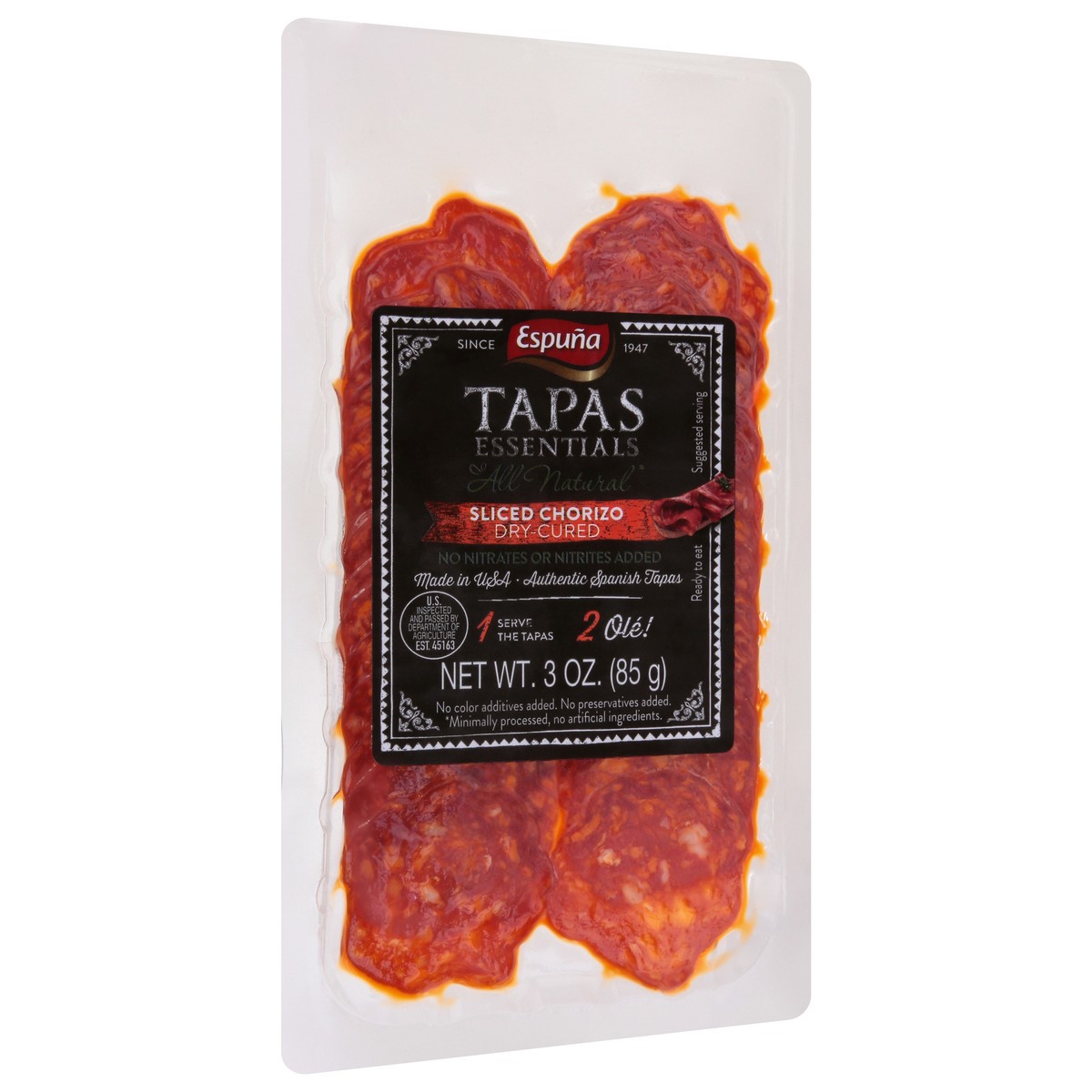 slide 3 of 12, Espuña Sliced Dry-Cured Chorizo 3 oz, 3 oz