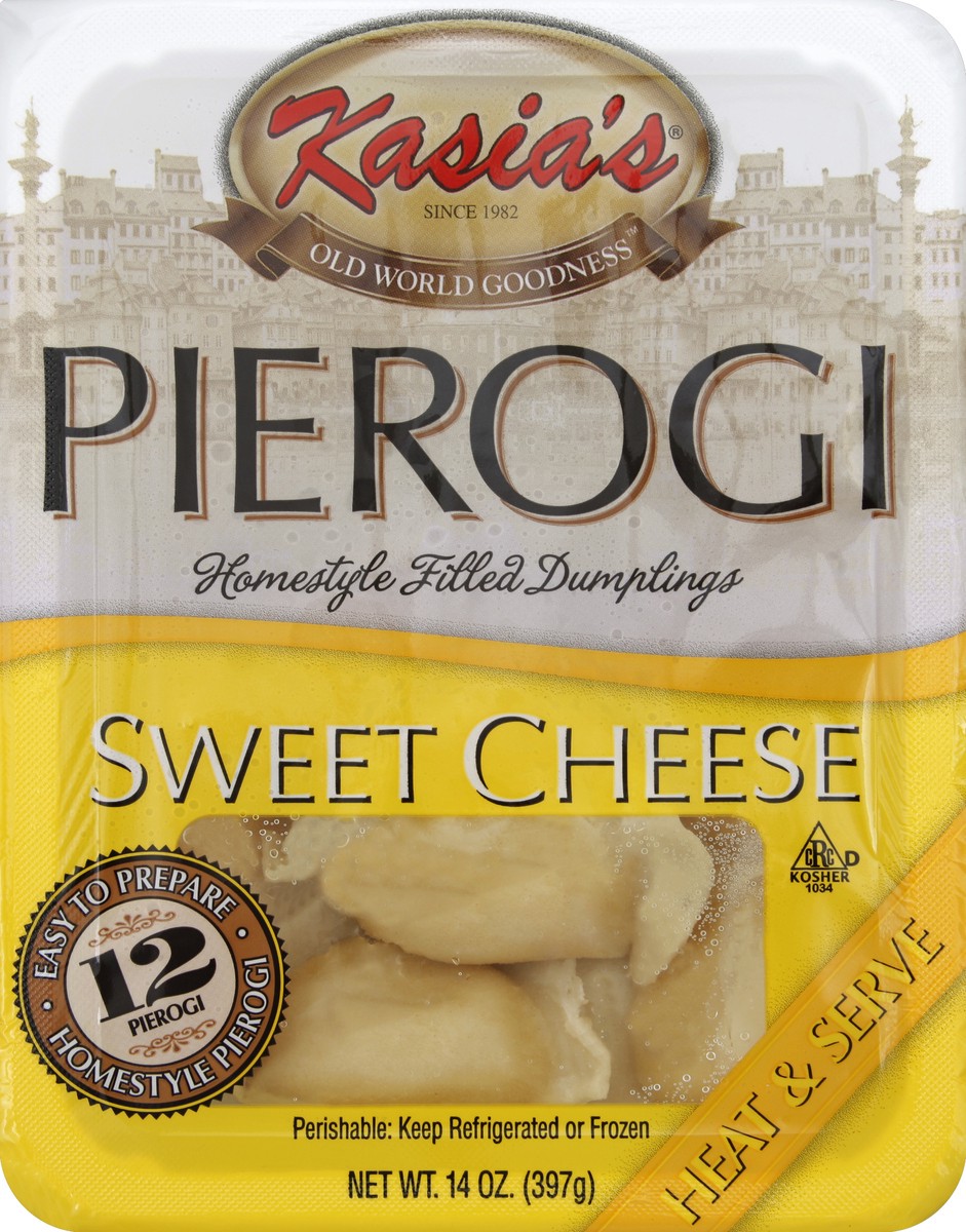 slide 1 of 4, Kasia's Sweet Cheese Pierogi, 14 oz