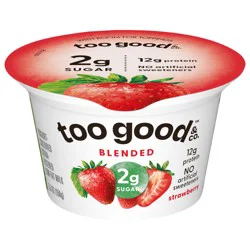 Too Good & Co. Strawberry Yogurt-Cultured Ultra-Filtered Low Fat Milk Product, 5.3 OZ Cup