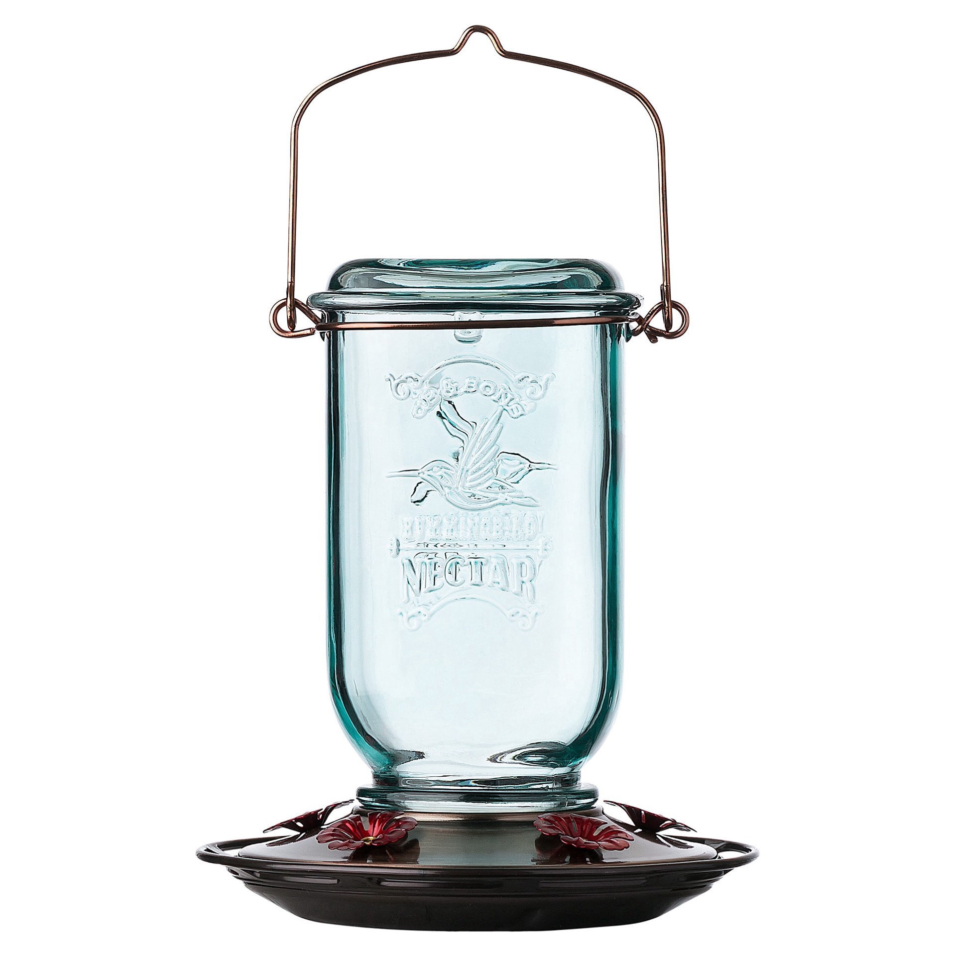 slide 1 of 1, More Birds Mason Jar Hummingbird Feeder - Light Green, 1 ct