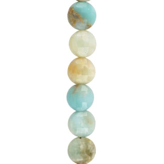 slide 1 of 3, Faceted Amazonite Coin Beads, 8mm By Bead Landing, 8mm