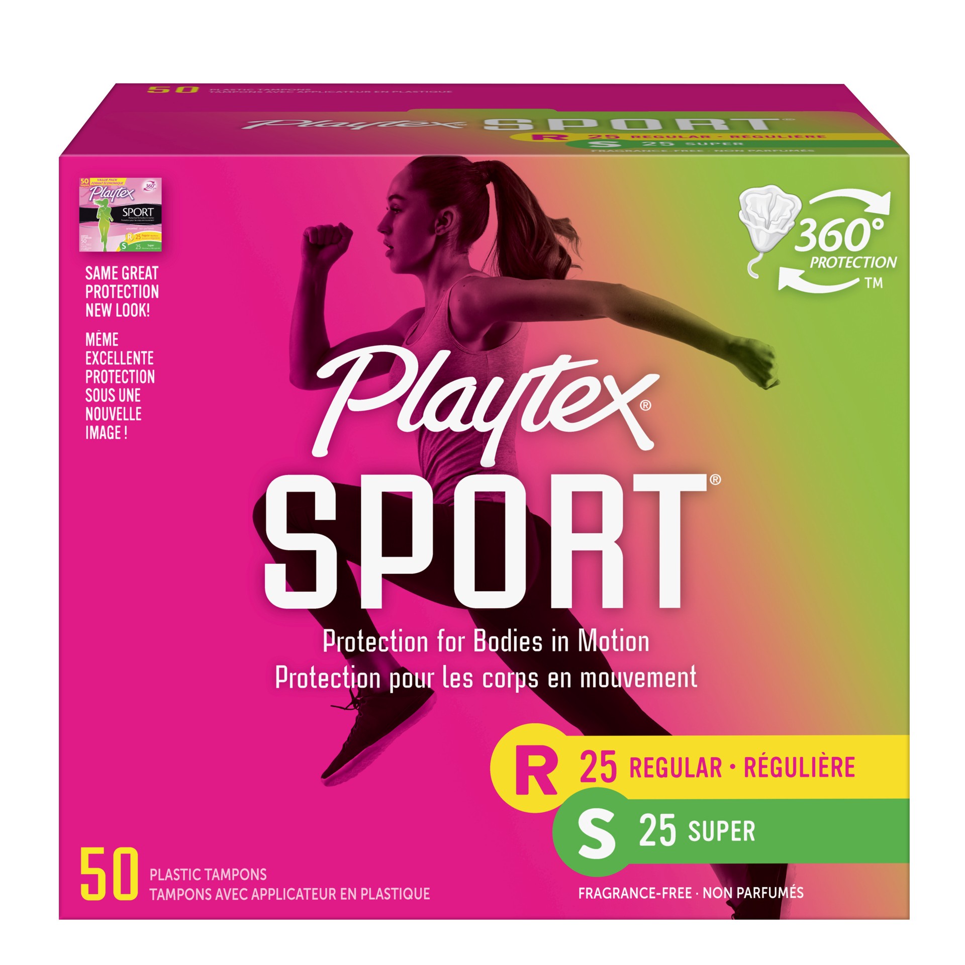 slide 1 of 3, Playtex Sport Multipack Tampons - Plastic - Unscented - Regular/Super - 48ct, 50 ct
