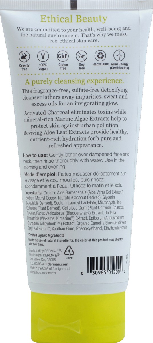 slide 4 of 8, Derma E Purifying Gel Cleanser 6 oz, 6 oz