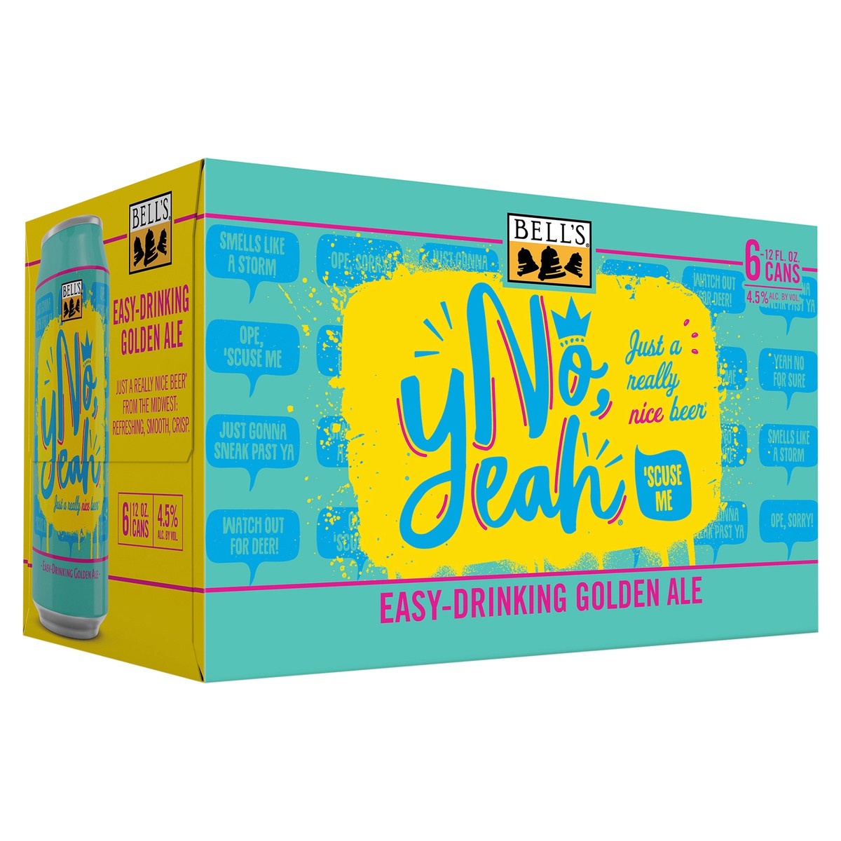 slide 1 of 4, Bell's Beer, Golden Ale, No, Yeah, 6 ct; 12 oz