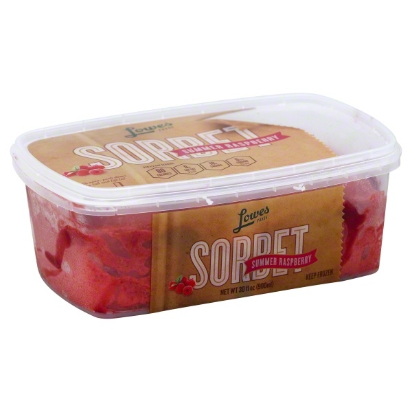 slide 1 of 1, Lowes Foods Summer Raspberry Sorbet, 30 oz