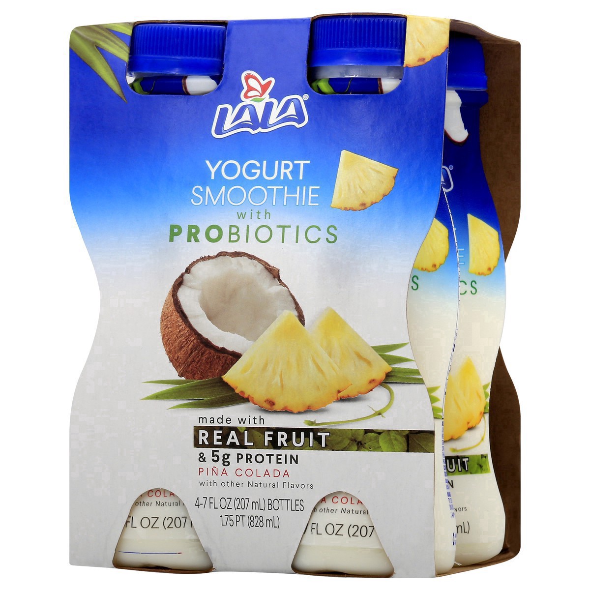 slide 22 of 36, LALA Pina Colada Flavored Probiotic Yogurt Smoothies, 4 ct; 7 fl oz