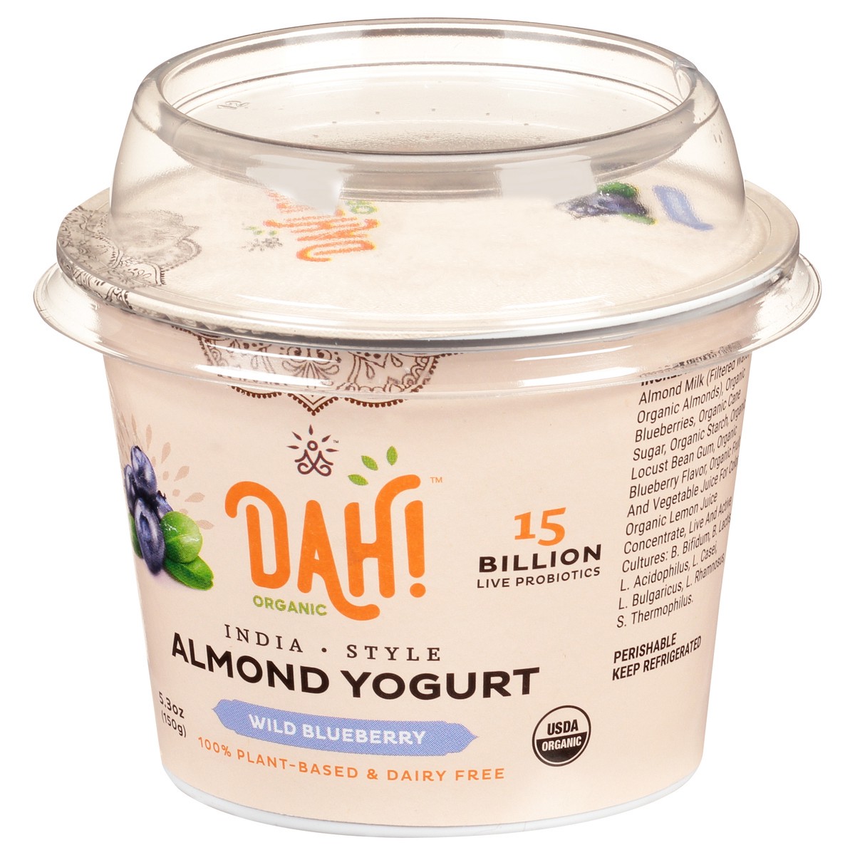 slide 2 of 13, Dahlicious Blueberry Almond Milk Yogurt, 5.3 oz