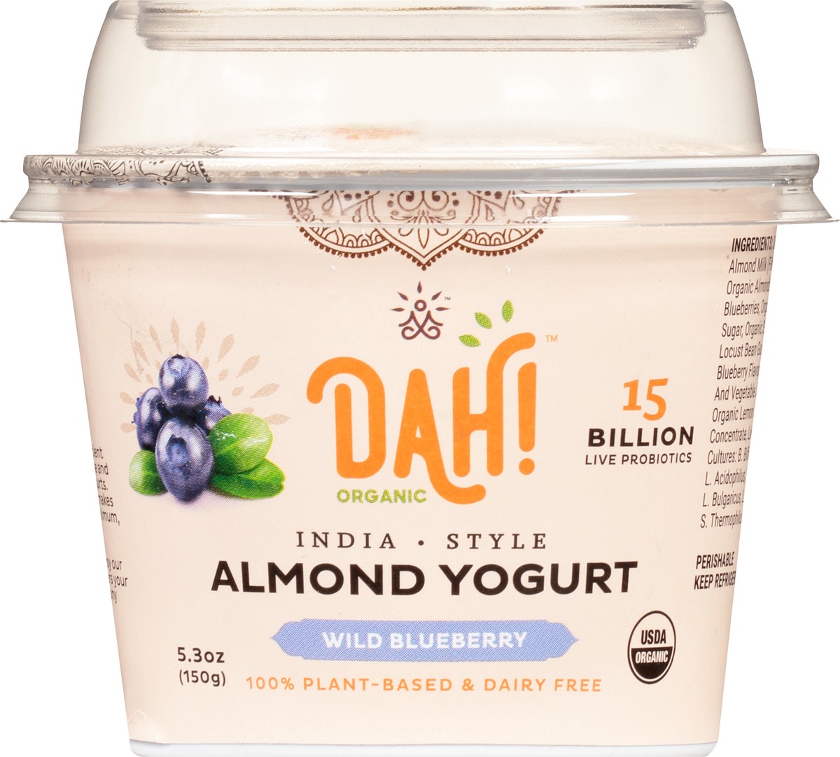 slide 1 of 13, Dahlicious Blueberry Almond Milk Yogurt, 5.3 oz