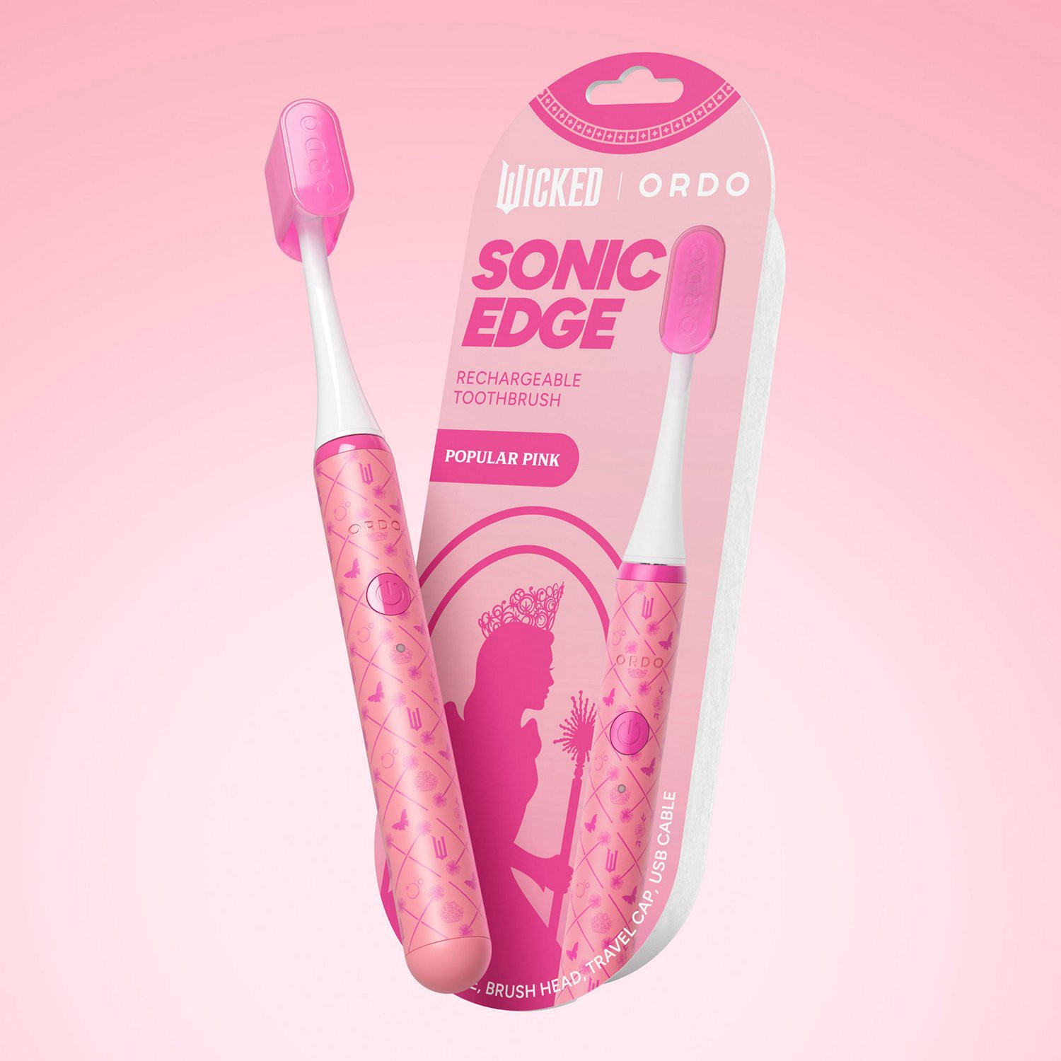 sonic brush アダルトサイズ　ピンク Ordo Sonic Edge Wicked Electric Toothbrush - Glinda | Shipt