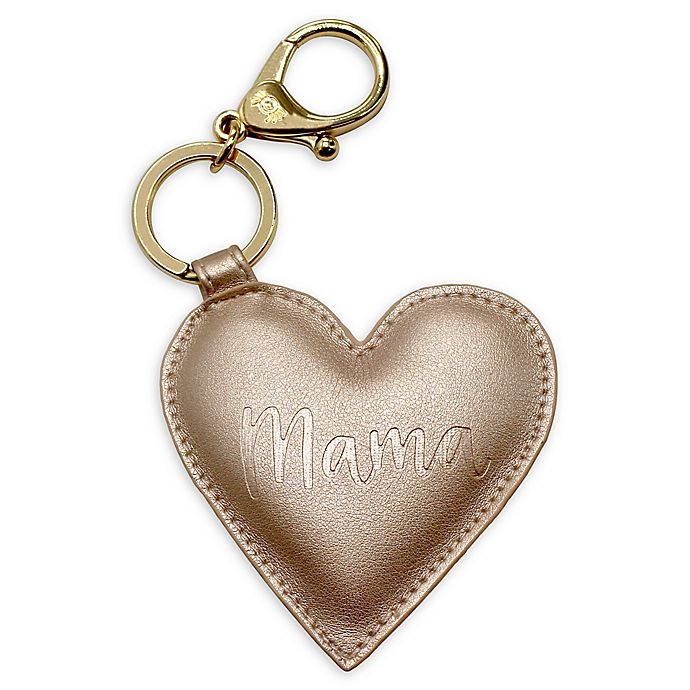 slide 1 of 1, Itzy Ritzy Mama'' Heart Key Charm - Gold'', 1 ct